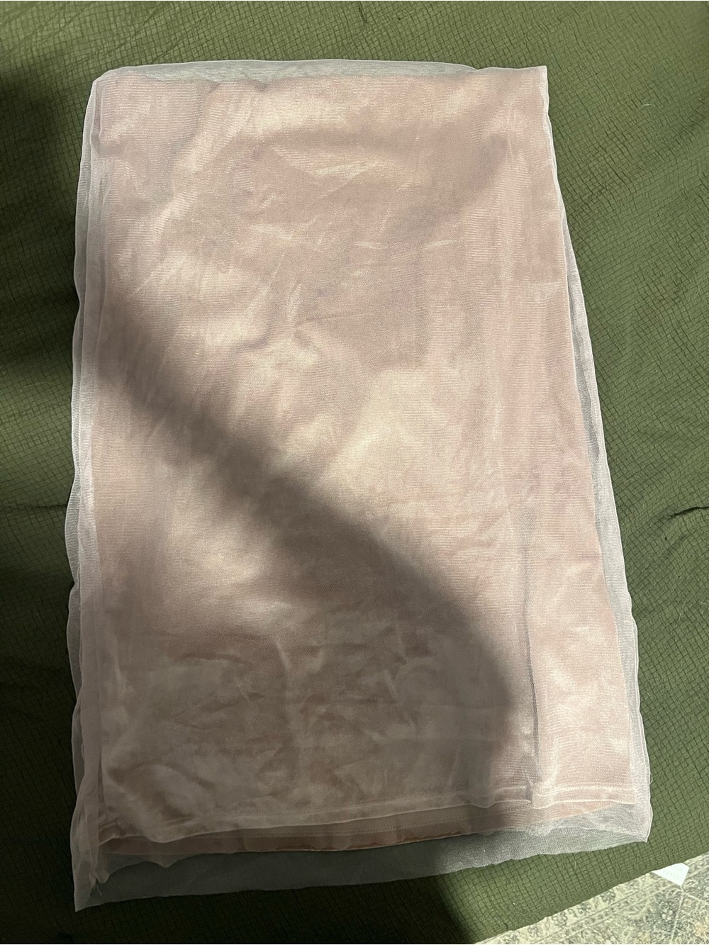 Pale Pink Sheer V-Neck Slip Dress - Picture 2 of 4